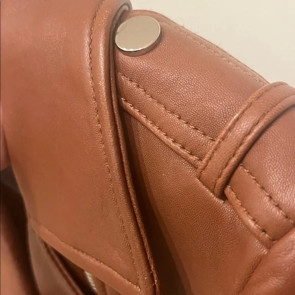 BCBG Women's Genuine Leather Moto Jacket - Picture 4 of 8